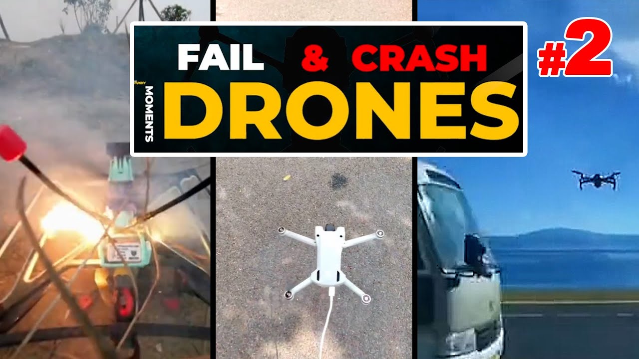 Drone show crash